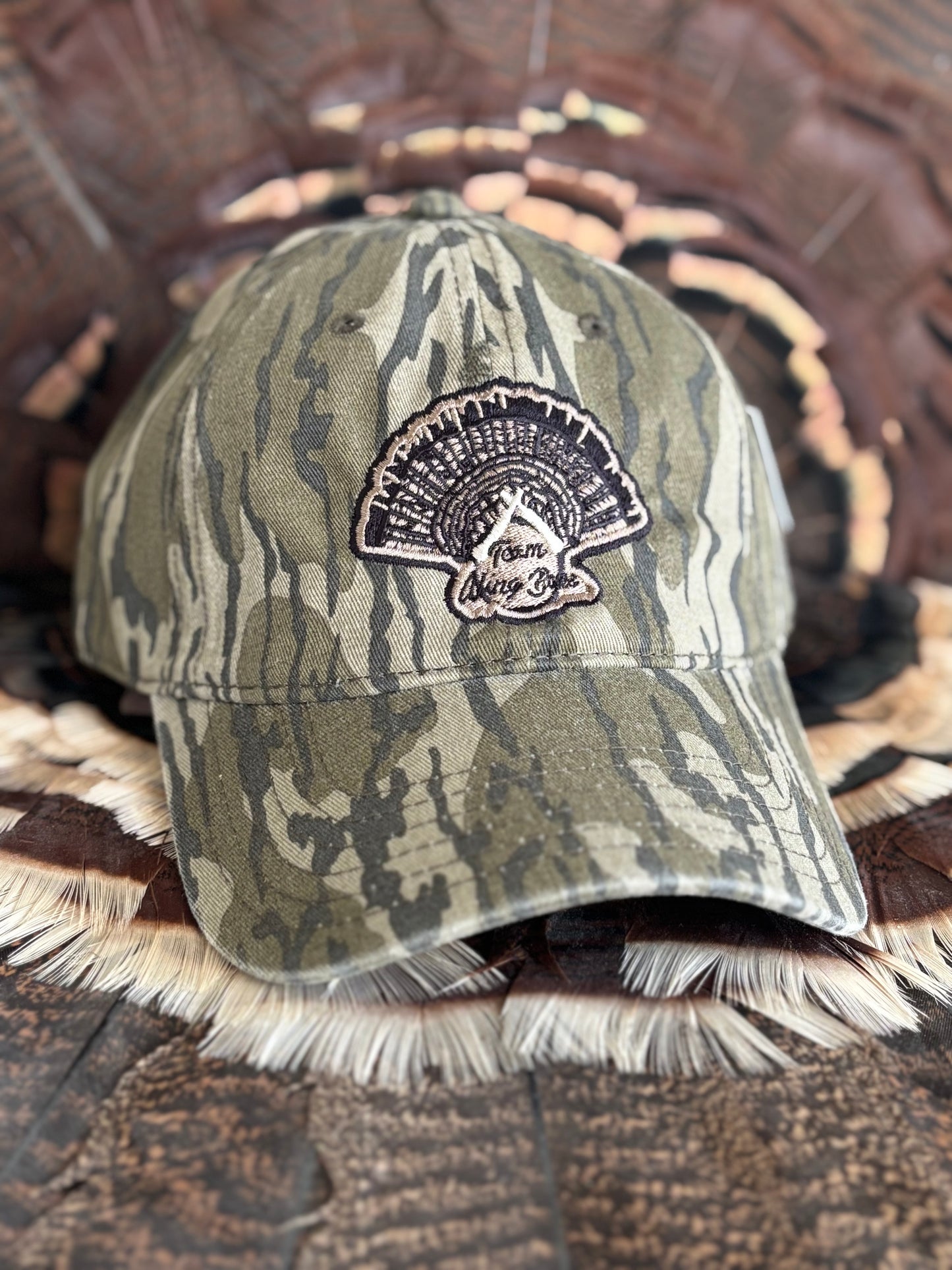 TWB Mossy Oak Bottomland Unstructured Solid Back Adjustable Otto Cap